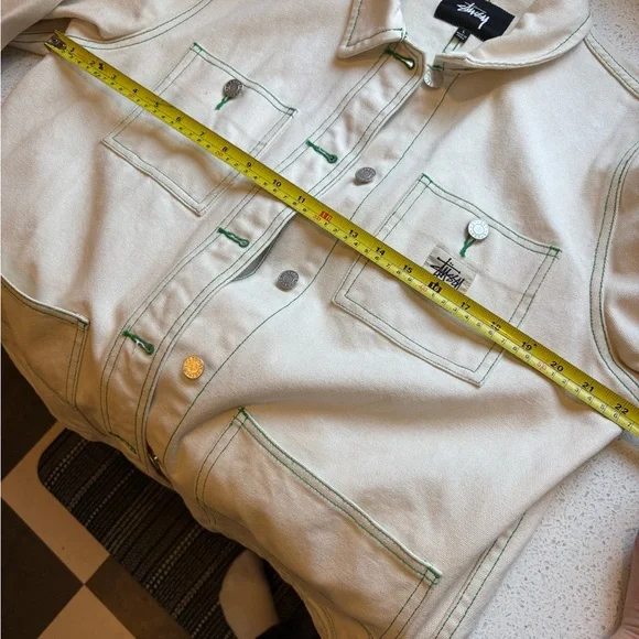Stussy Cream Canvas Piece with Green Stitching - Picture 10 of 10